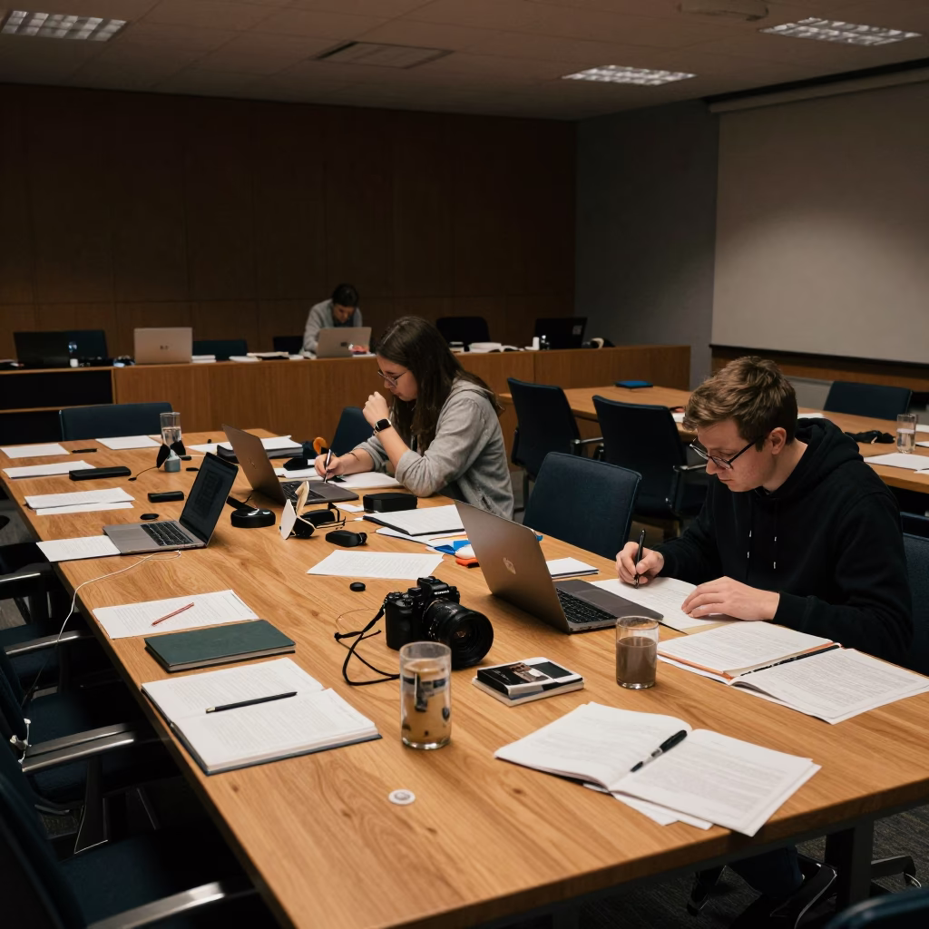 Seminar Room in Stockholm at Deep In The Night Light in in Stockholm, Sweden