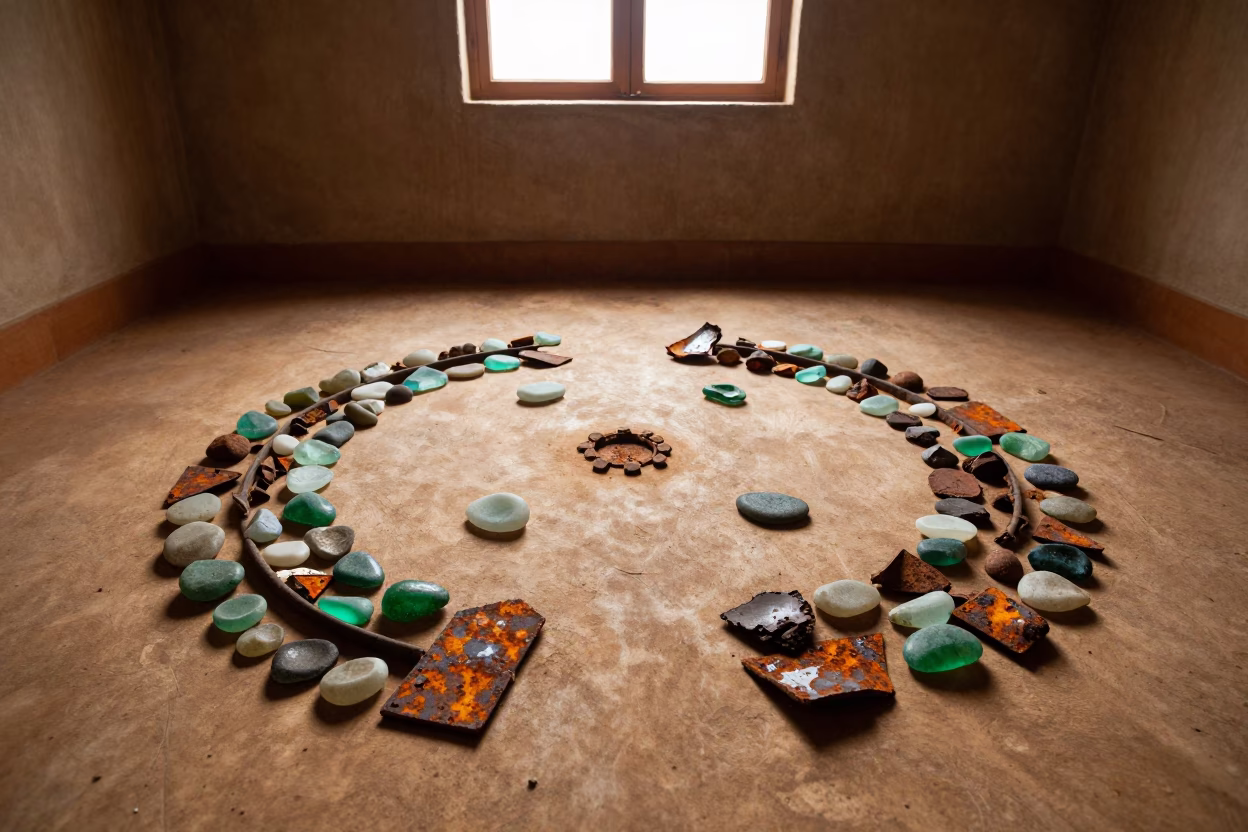 Senegal Sea Glass Rust Symmetry North Light in in Senegal