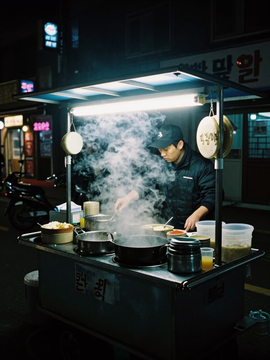 Seoul Ladles at Deep In The Night Light in in Seoul, South Korea