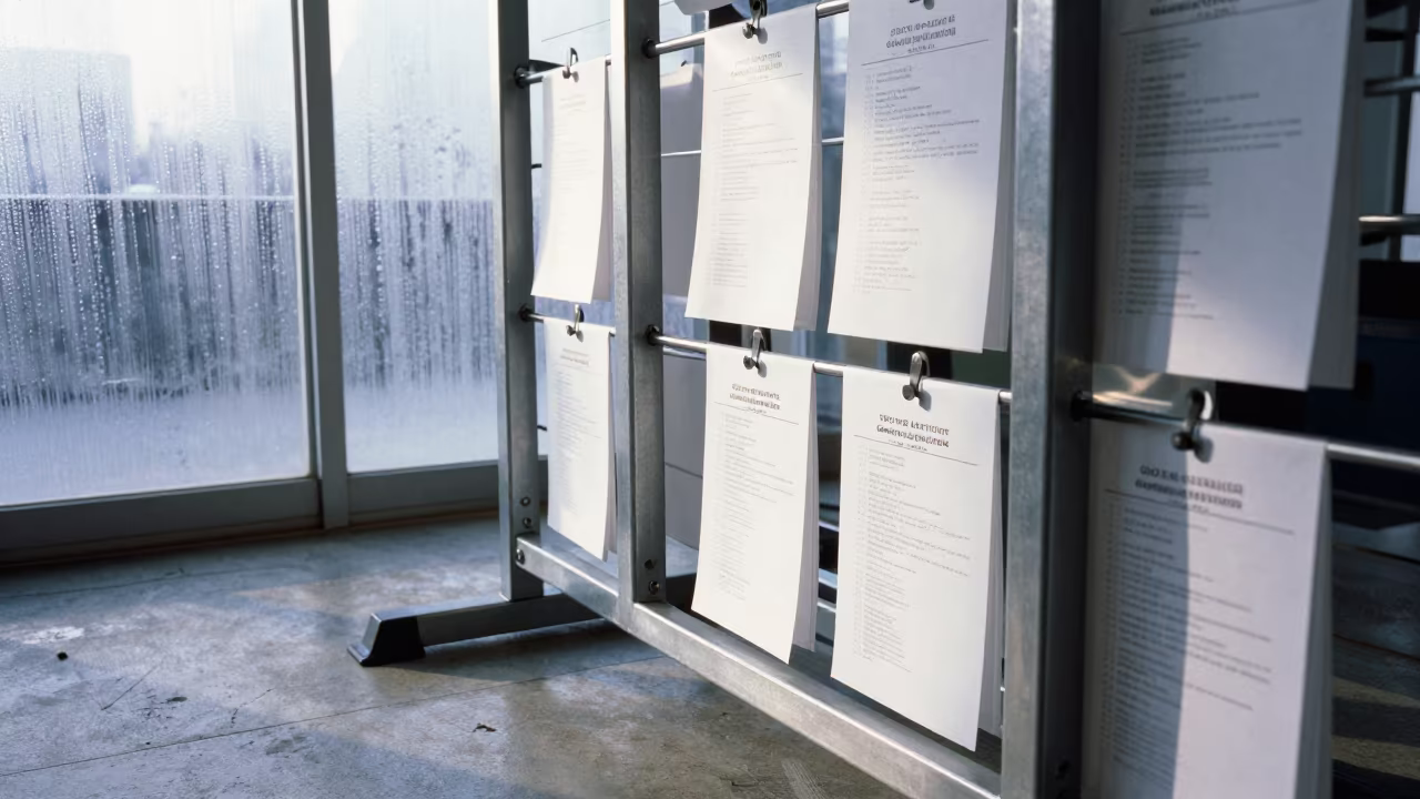 Seoul Trainer Slip Rack in Winter Dawn Light in inside a strength room in Hannam-dong, Seoul