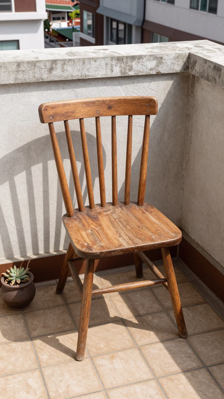 Seoul Wooden Spindle Chair in in Seoul, South Korea