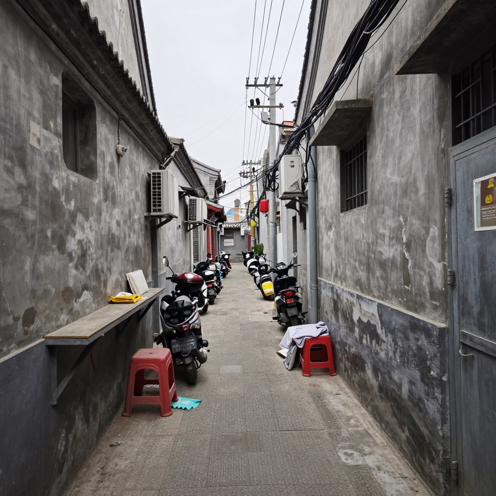 Service Alley in Beijing in in Beijing, China