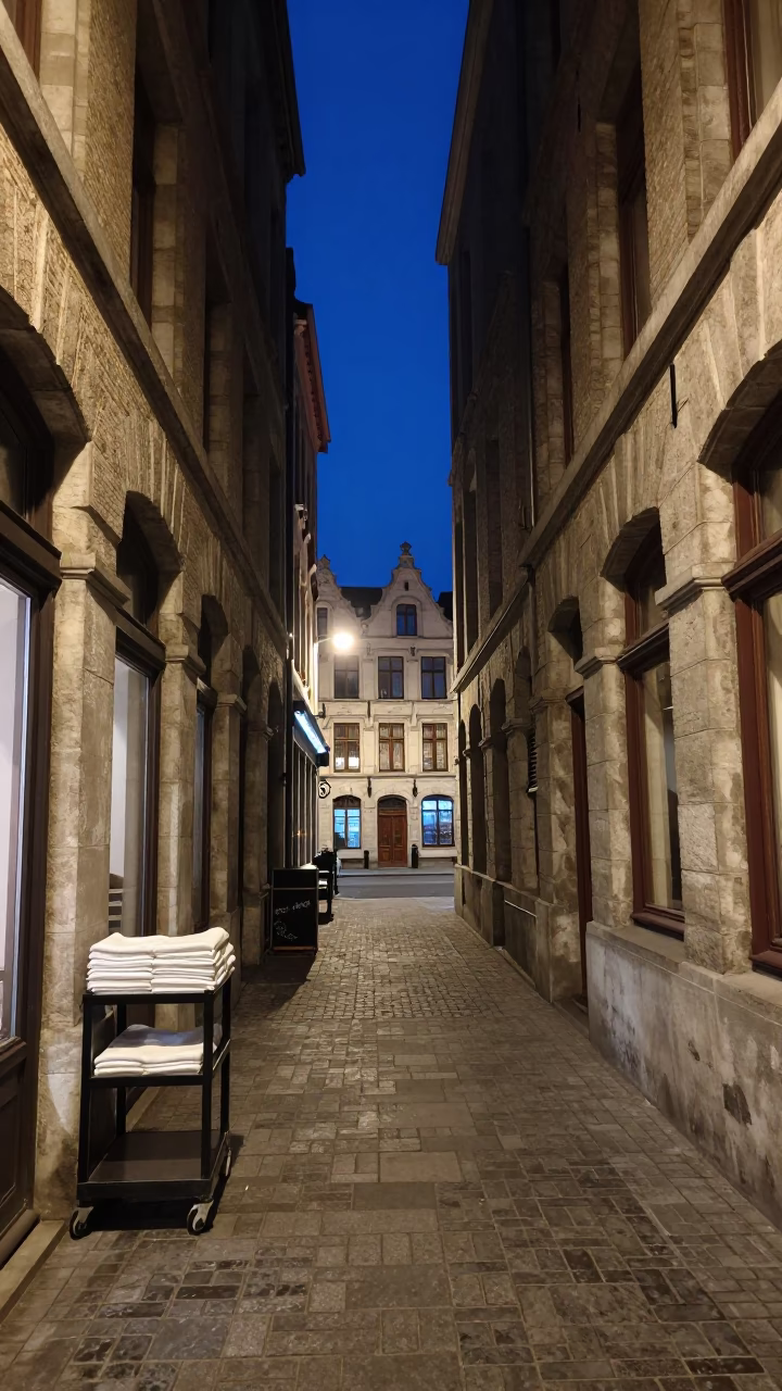 Service Alley in Brussels in in Brussels, Belgium