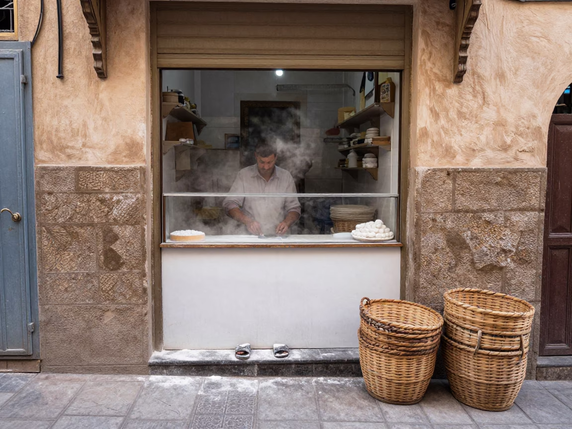 Service Alley in Casablanca in in Casablanca, Morocco