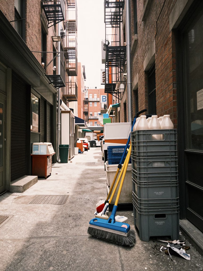 Service Alley in New York in in New York, New York, United States