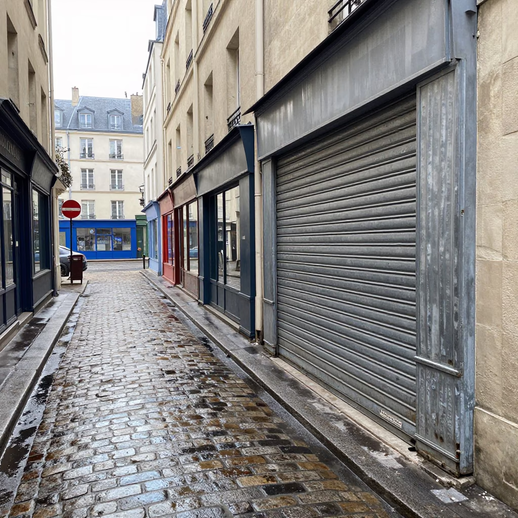 Service Alley in Paris in in Paris, France