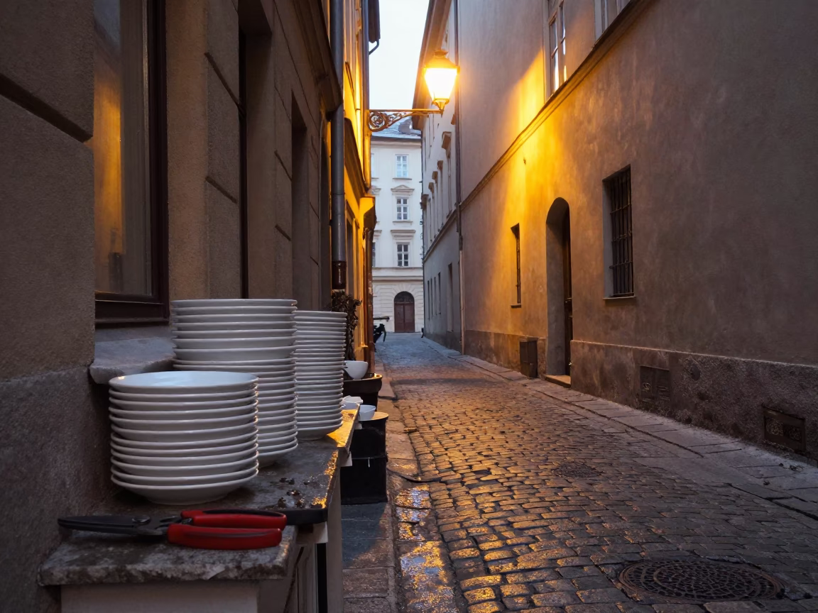 Service Alley in Vienna in in Vienna, Austria