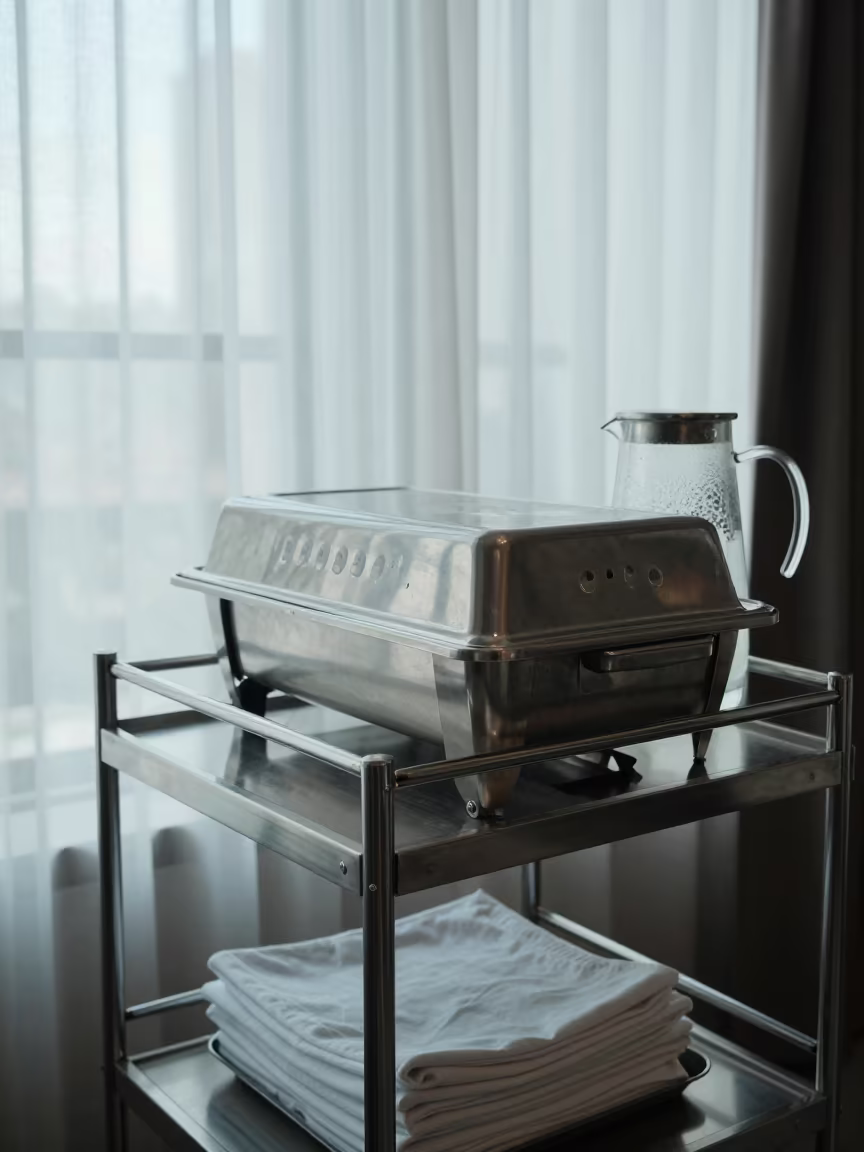 Service Cart in Kuala Lumpur Breakfast Room Morning in inside a breakfast room before opening near Kuala Lumpur
