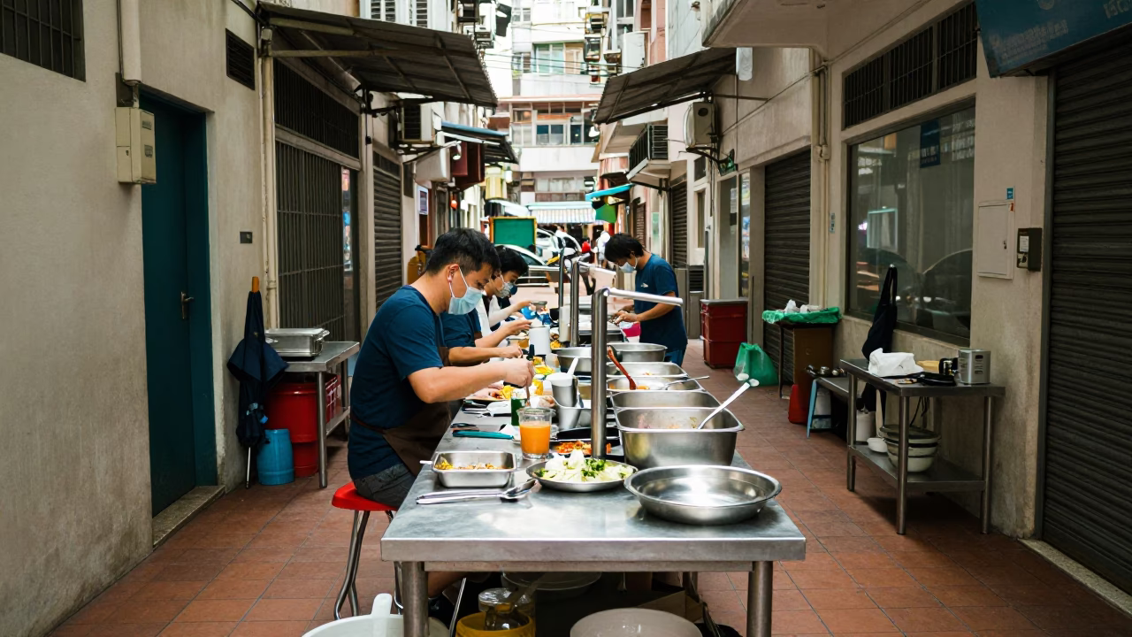 Service Corridor in Hong Kong in in Hong Kong, Hong Kong