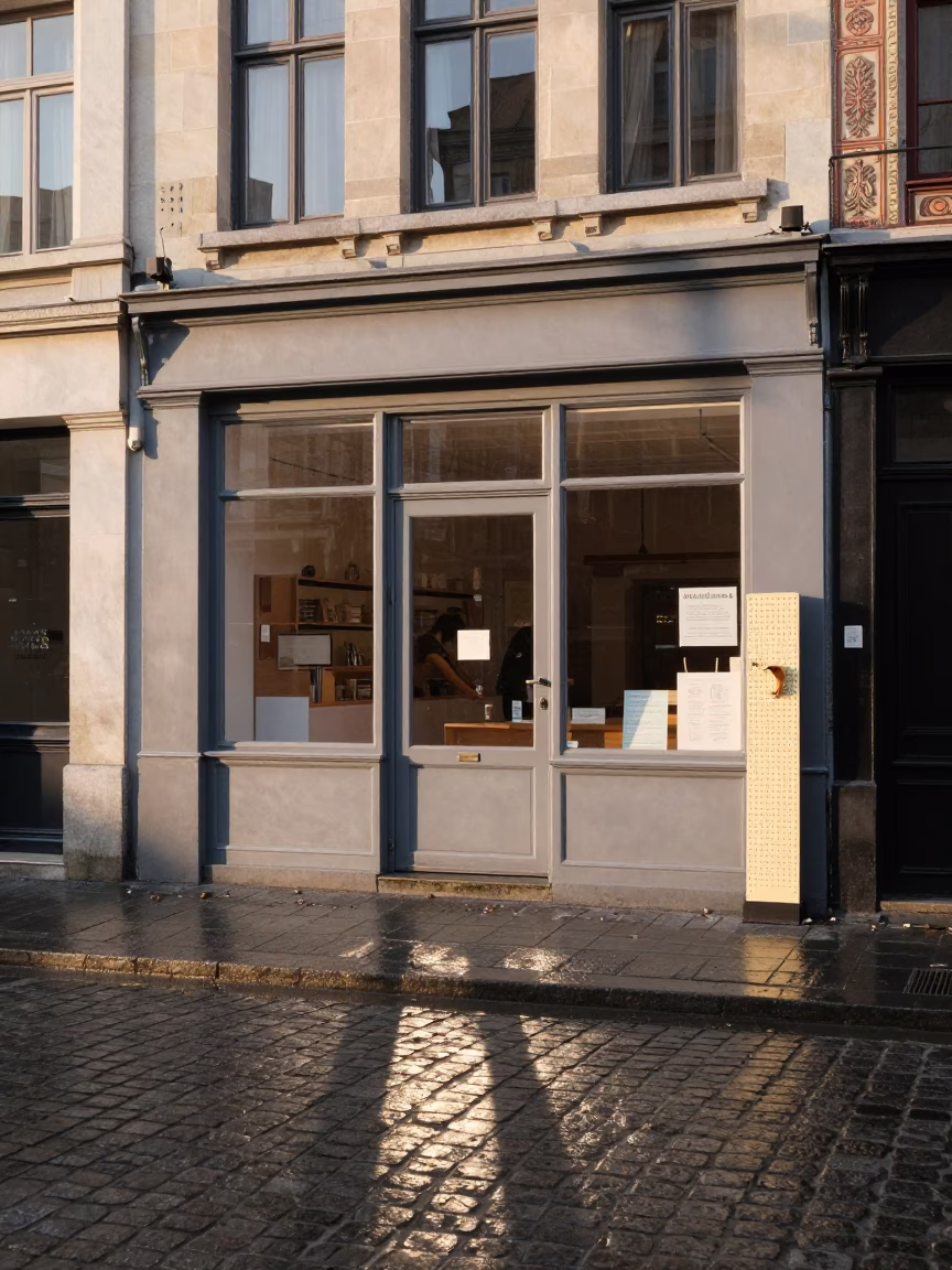 Service Entrance in Brussels in in Brussels, Belgium