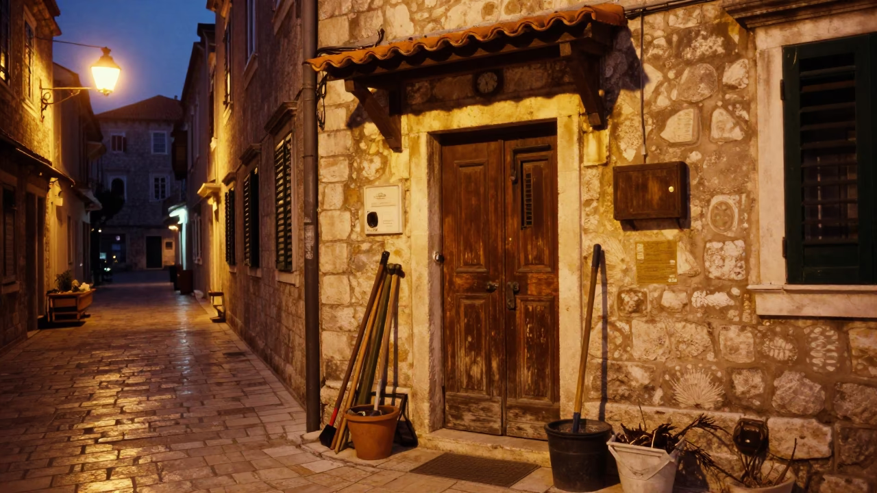 Service Entrance in Dubrovnik in in Dubrovnik, Croatia