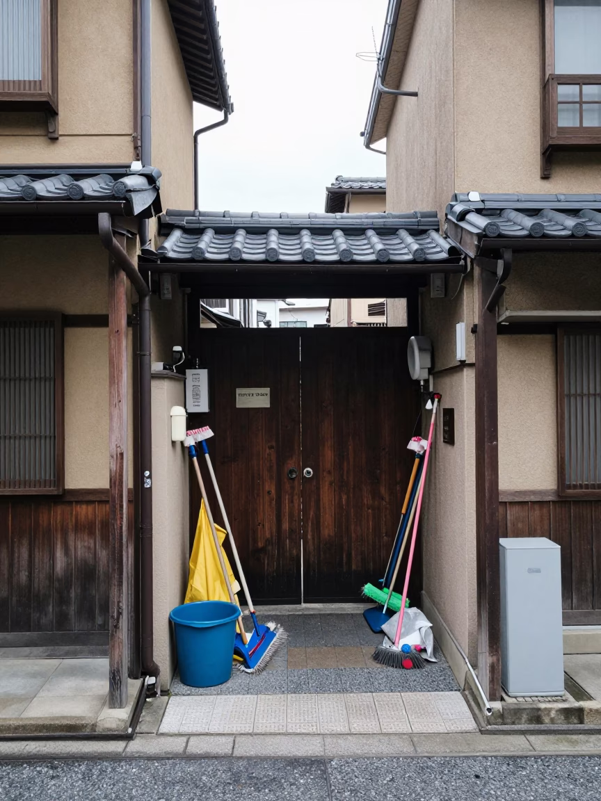 Service Entrance in Fukuoka in in Fukuoka, Japan