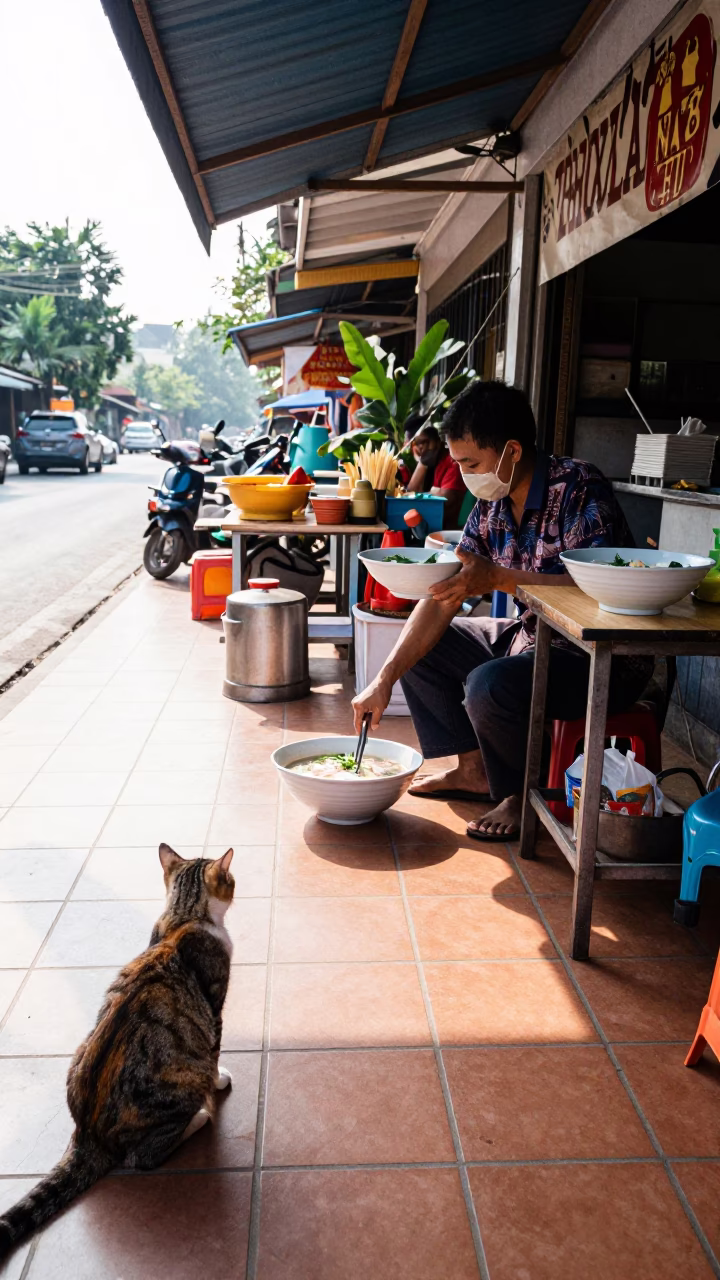 Serving Bowls in Chiang Mai in in Chiang Mai, Thailand