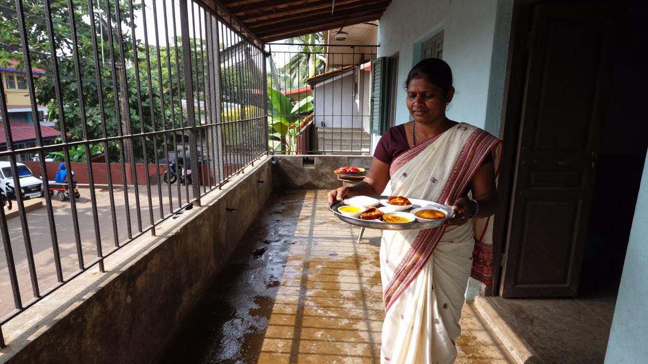 Serving Breakfast in Chennai in in Chennai, India