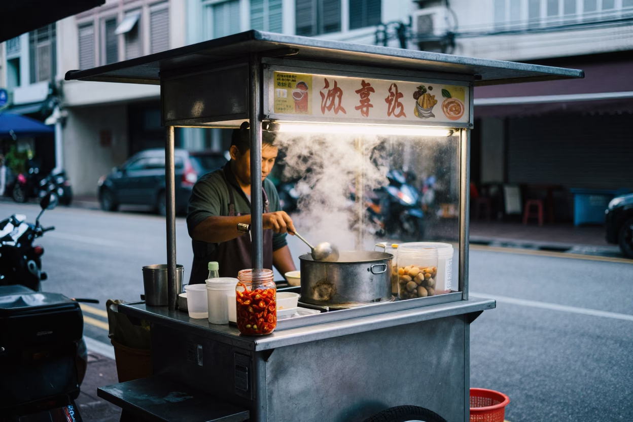 Serving Breakfast in Kuala Lumpur in in Kuala Lumpur, Malaysia