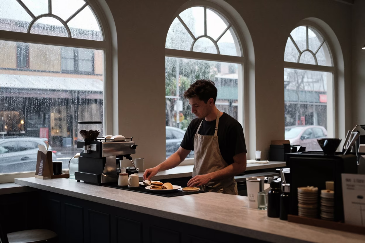 Serving Breakfast in Melbourne in in Melbourne, Victoria, Australia