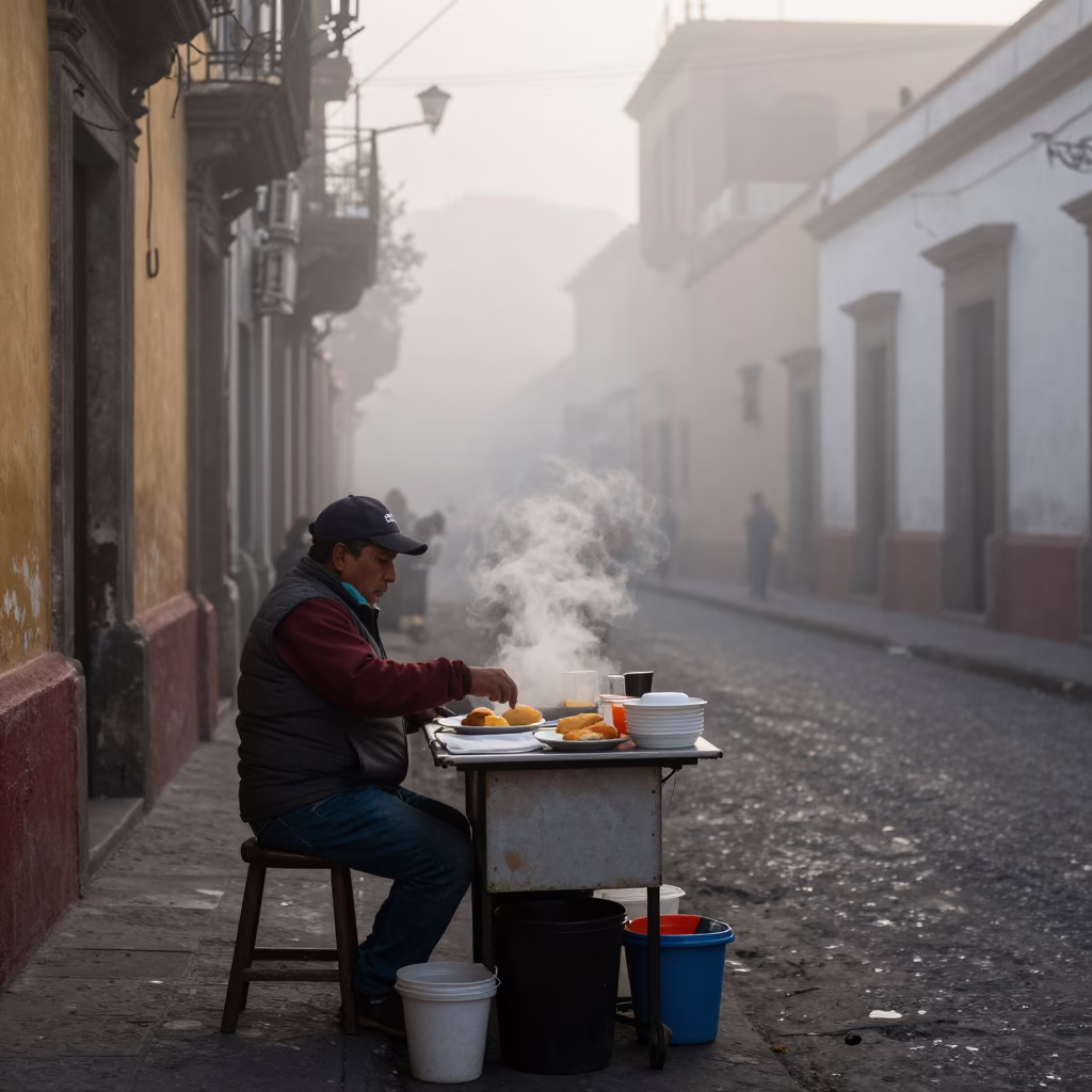 Serving Breakfast in Mexico City in in Mexico City, Mexico