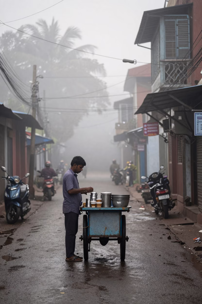Serving Coffee in Chennai in in Chennai, India