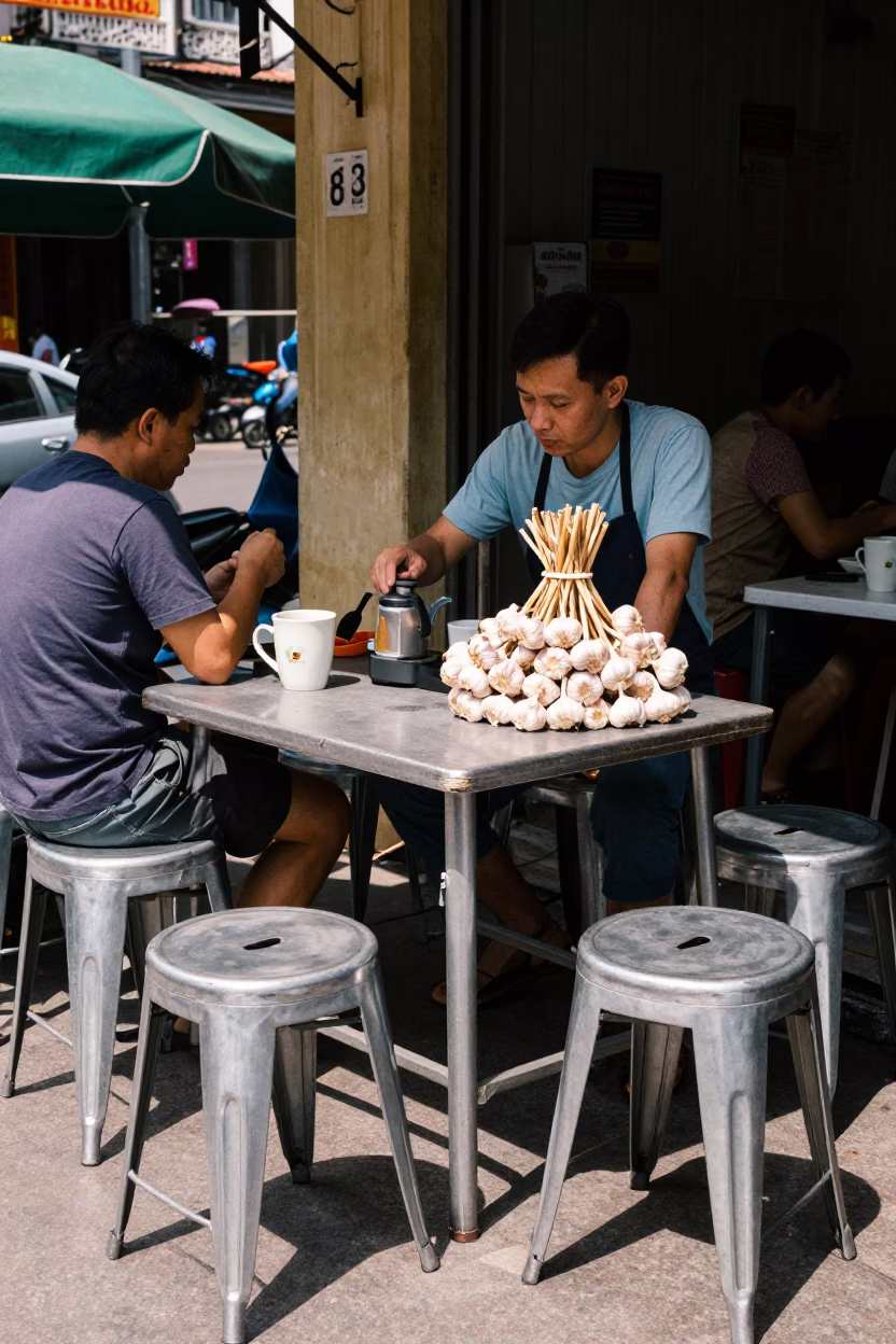Serving Coffee in Ho Chi Minh City in in Ho Chi Minh City, Vietnam