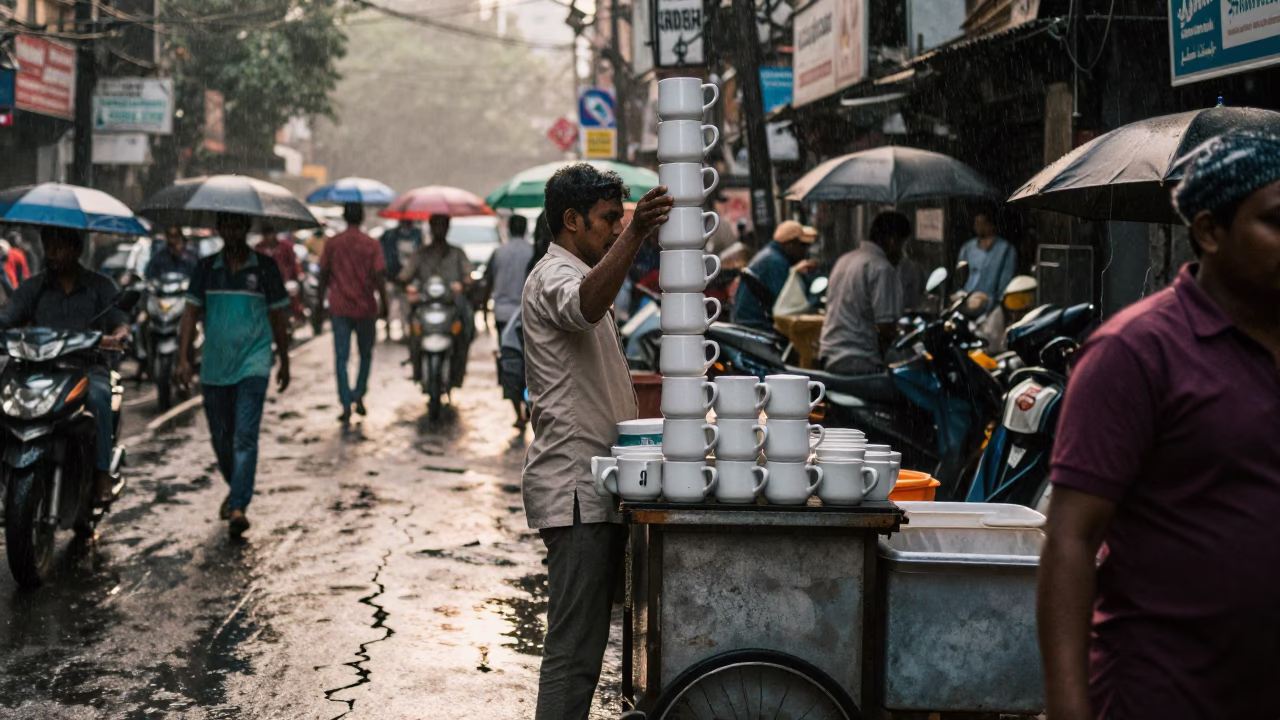 Serving Coffee in Mumbai in in Mumbai, India