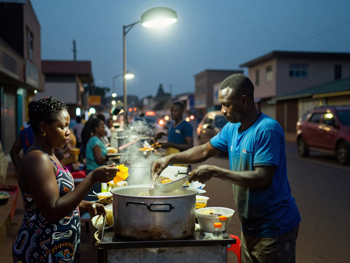 Serving Customer in Accra in in Accra, Ghana