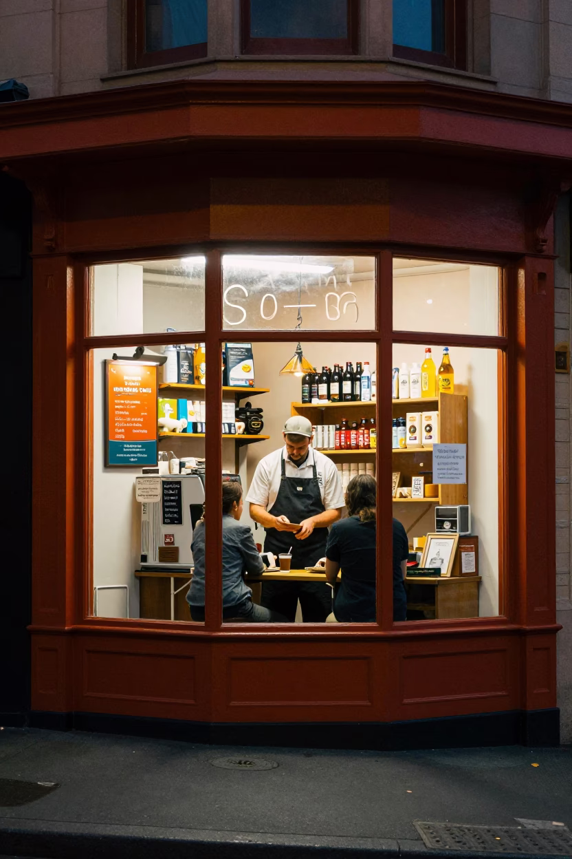 Serving Customer in Adelaide in in Adelaide, South Australia, Australia