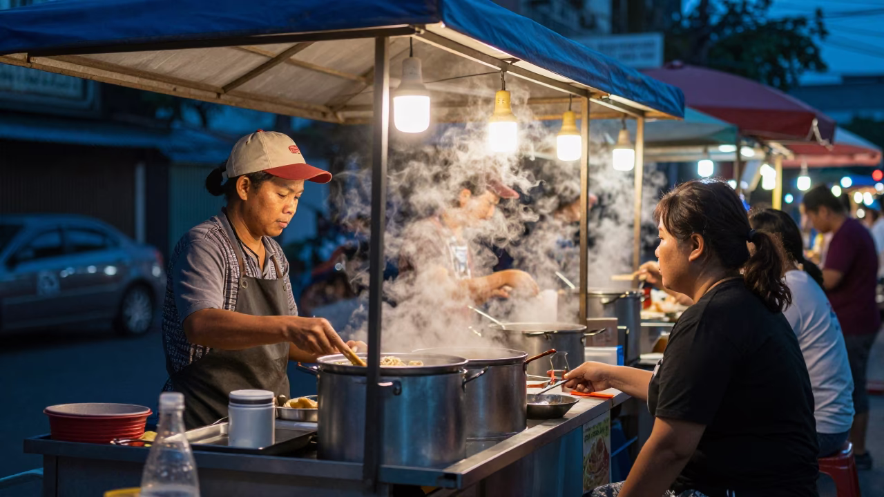 Serving Customer in Bangkok in in Bangkok, Thailand