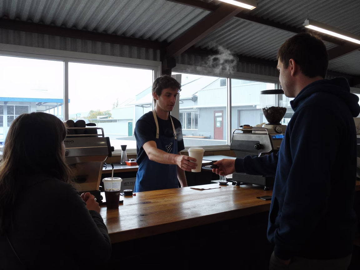 Serving Customer in Christchurch in in Christchurch, New Zealand