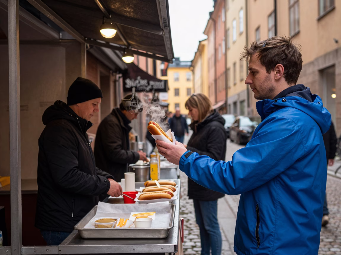 Serving Customer in Stockholm in in Stockholm, Sweden