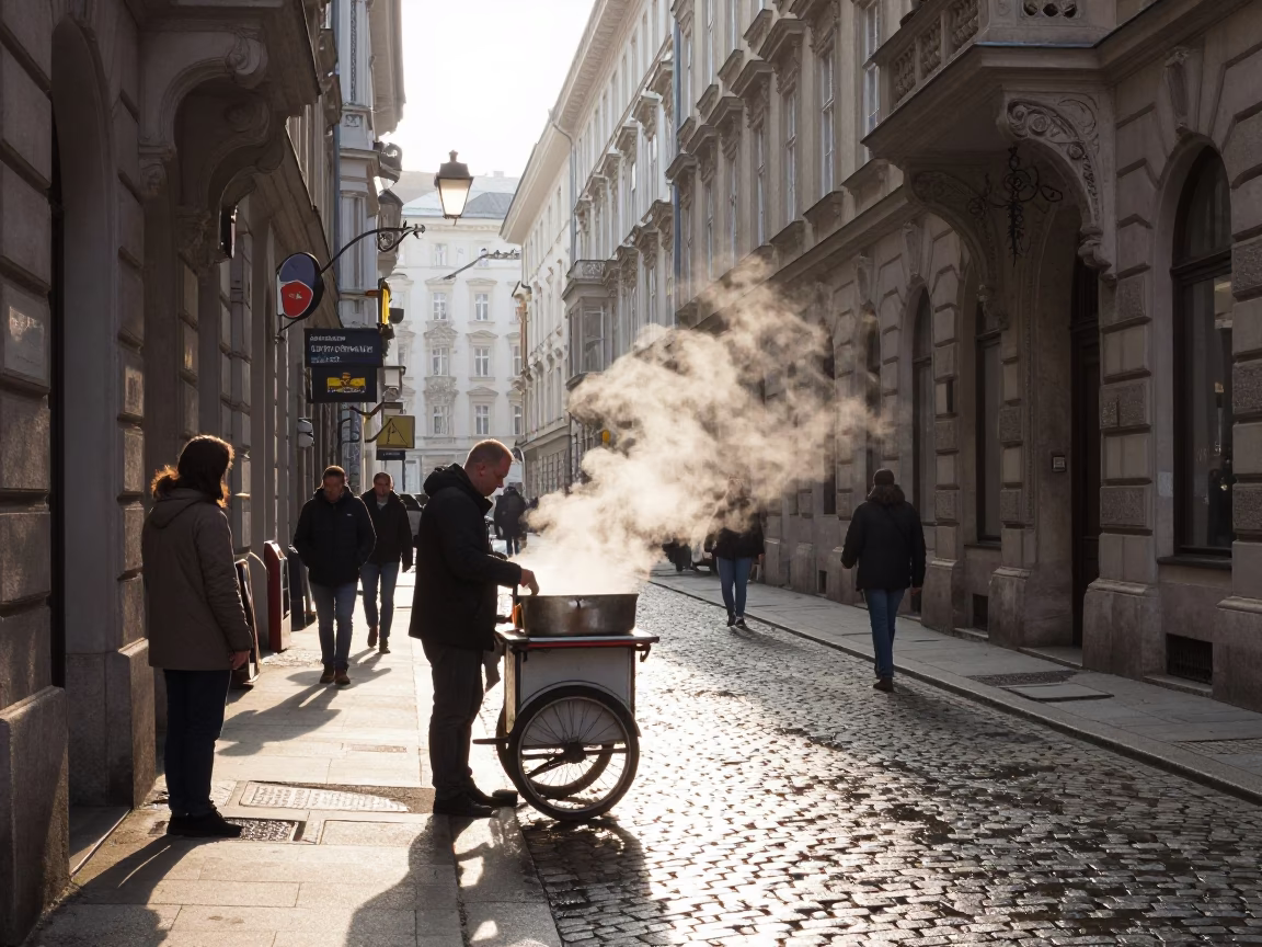 Serving Customer in Vienna in in Vienna, Austria