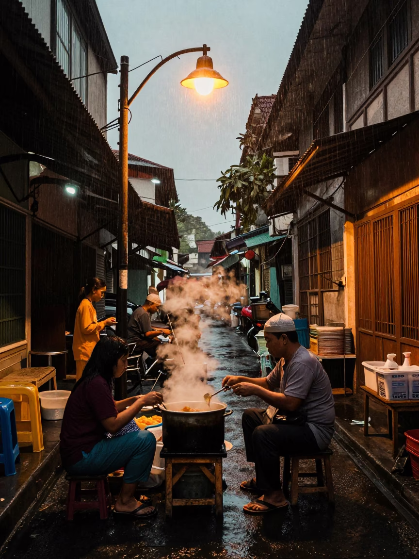 Serving Customer in Yogyakarta in in Yogyakarta, Indonesia