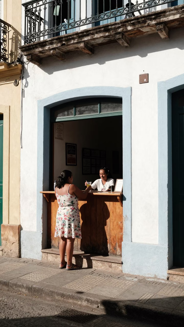 Serving Drinks in Salvador in in Salvador, Brazil