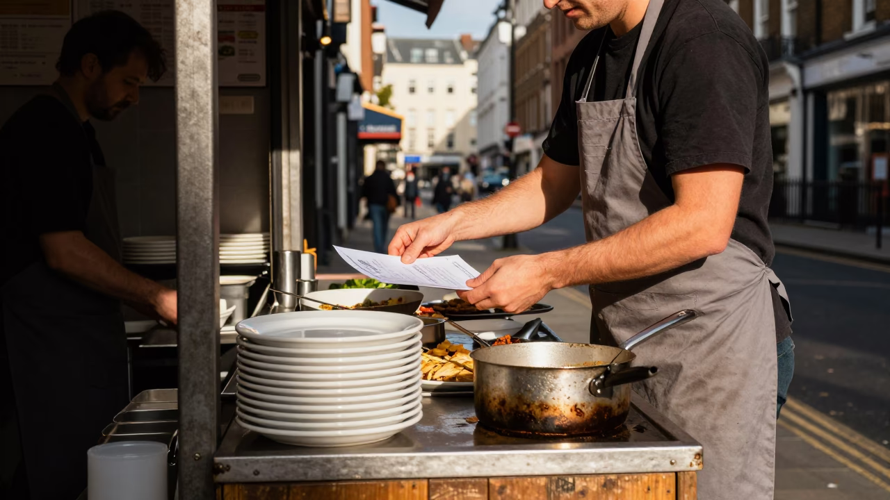 Serving Food in London in in London, United Kingdom