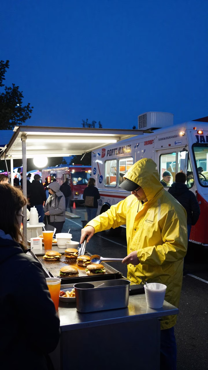 Serving Food in Portland in in Portland, Oregon, United States