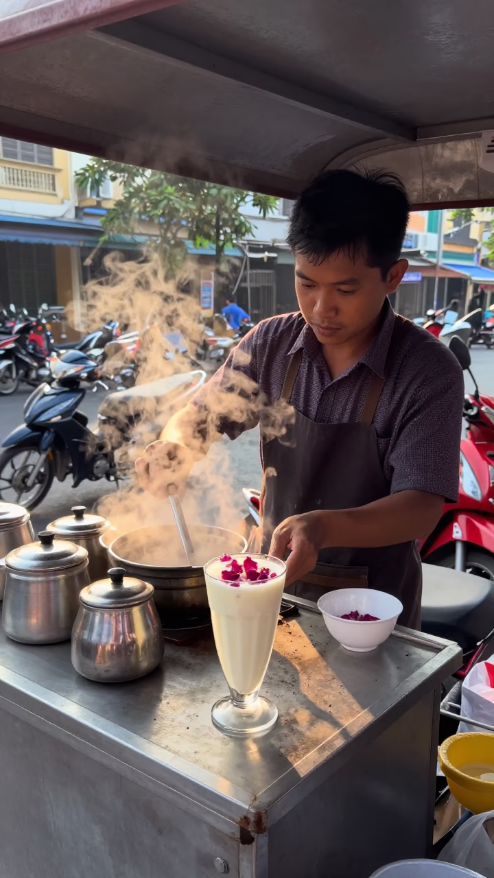 Serving Lassi in Ho Chi Minh City in in Ho Chi Minh City, Vietnam