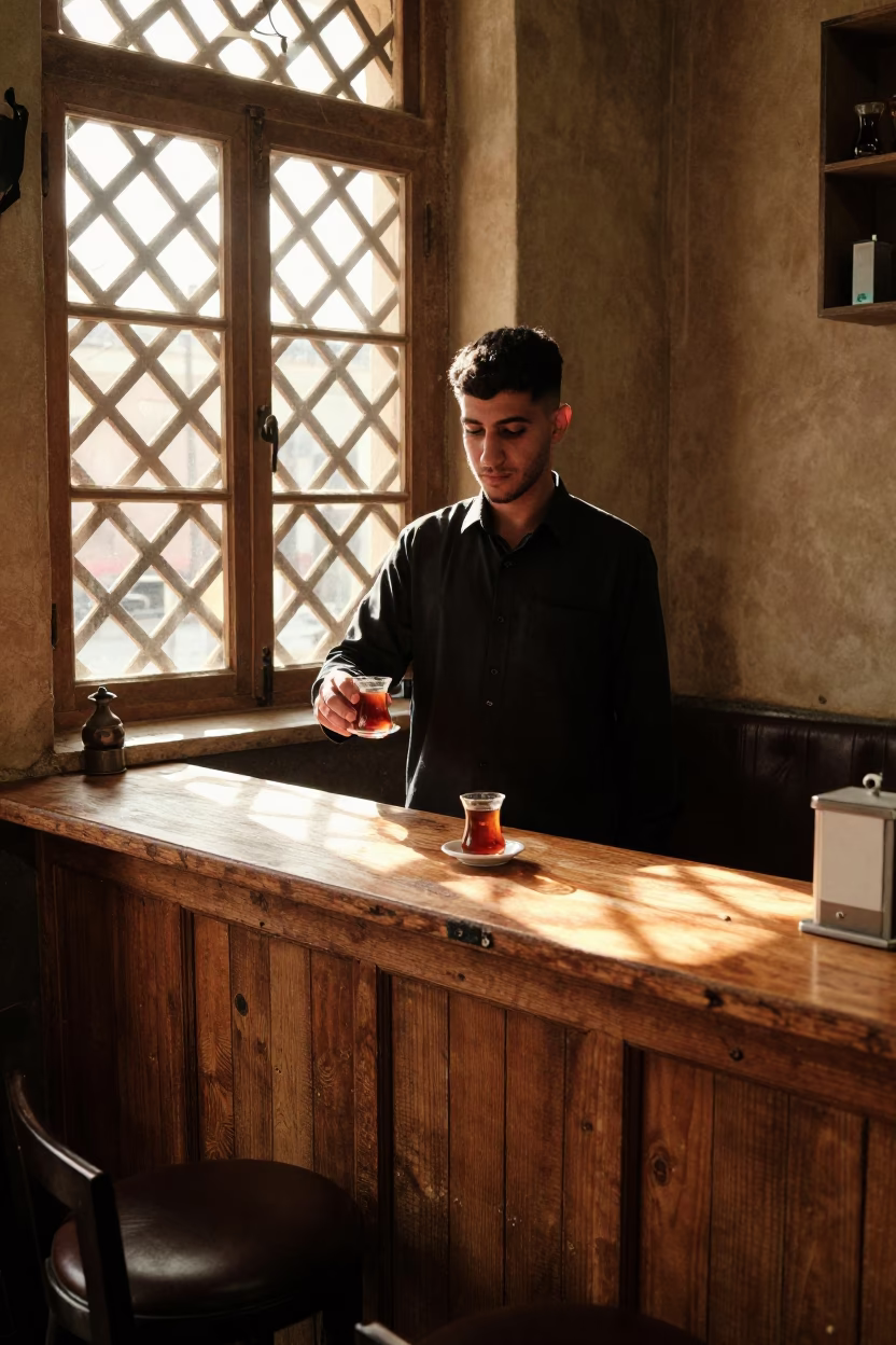 Serving Tea in Cairo in in Cairo, Egypt