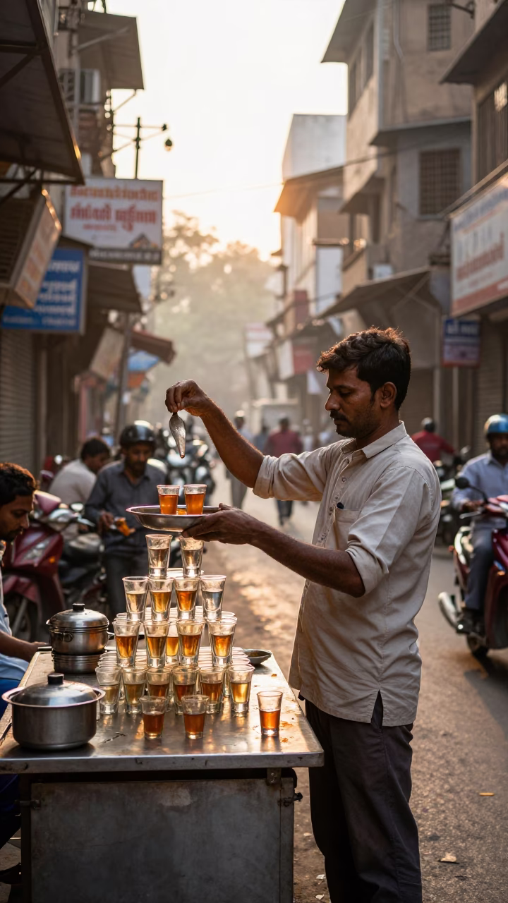 Serving Tea in Delhi in in Delhi, India