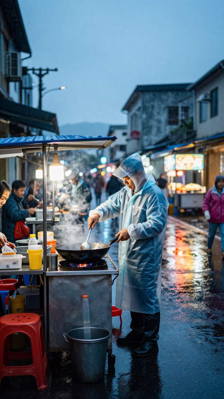 Serving Tea in Kaohsiung in in Kaohsiung, Taiwan