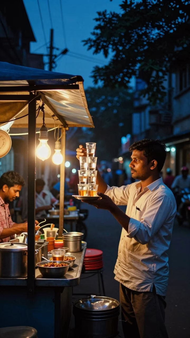 Serving Tea in Kolkata in in Kolkata, India