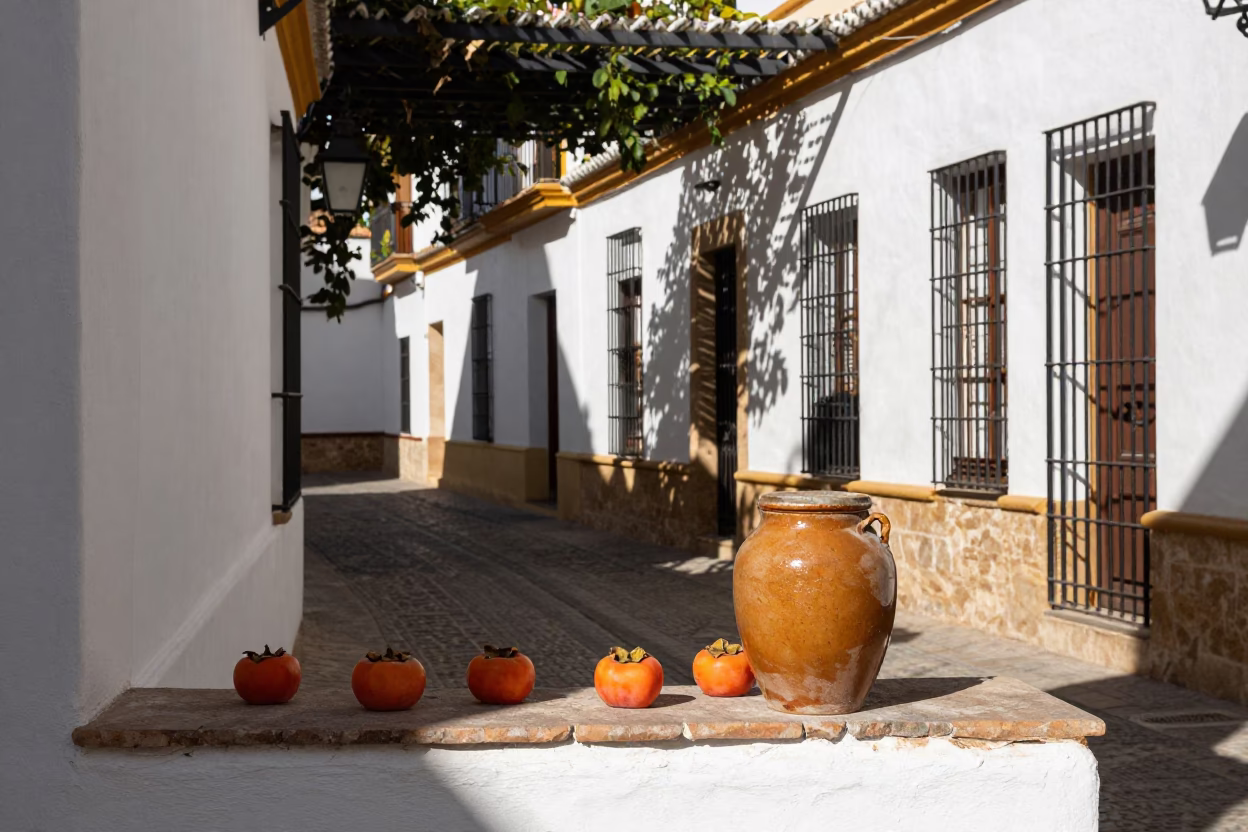 Seville Jar at Flat Noon Light in in Seville, Spain