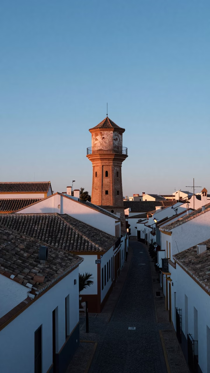 Seville Morning Light at First Light Of Dawn in in Seville, Spain