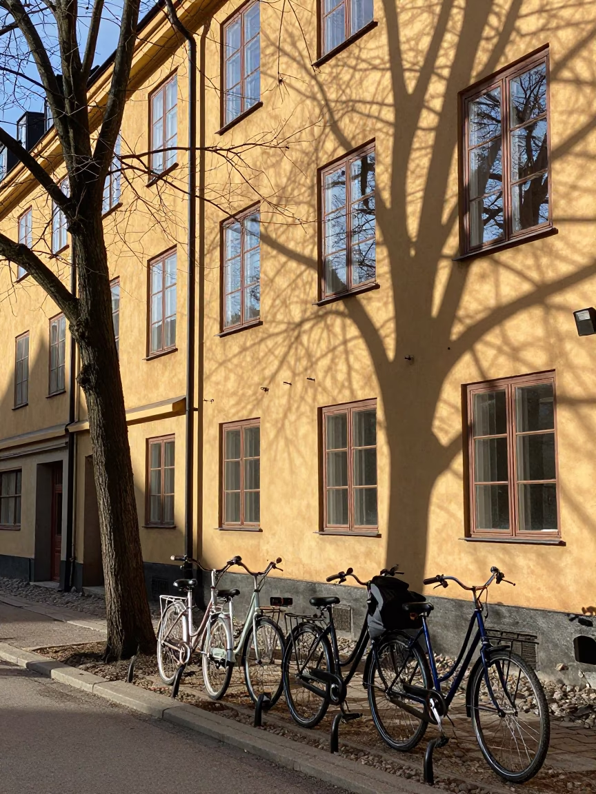 Shadow Patterns in Stockholm in in Stockholm, Sweden
