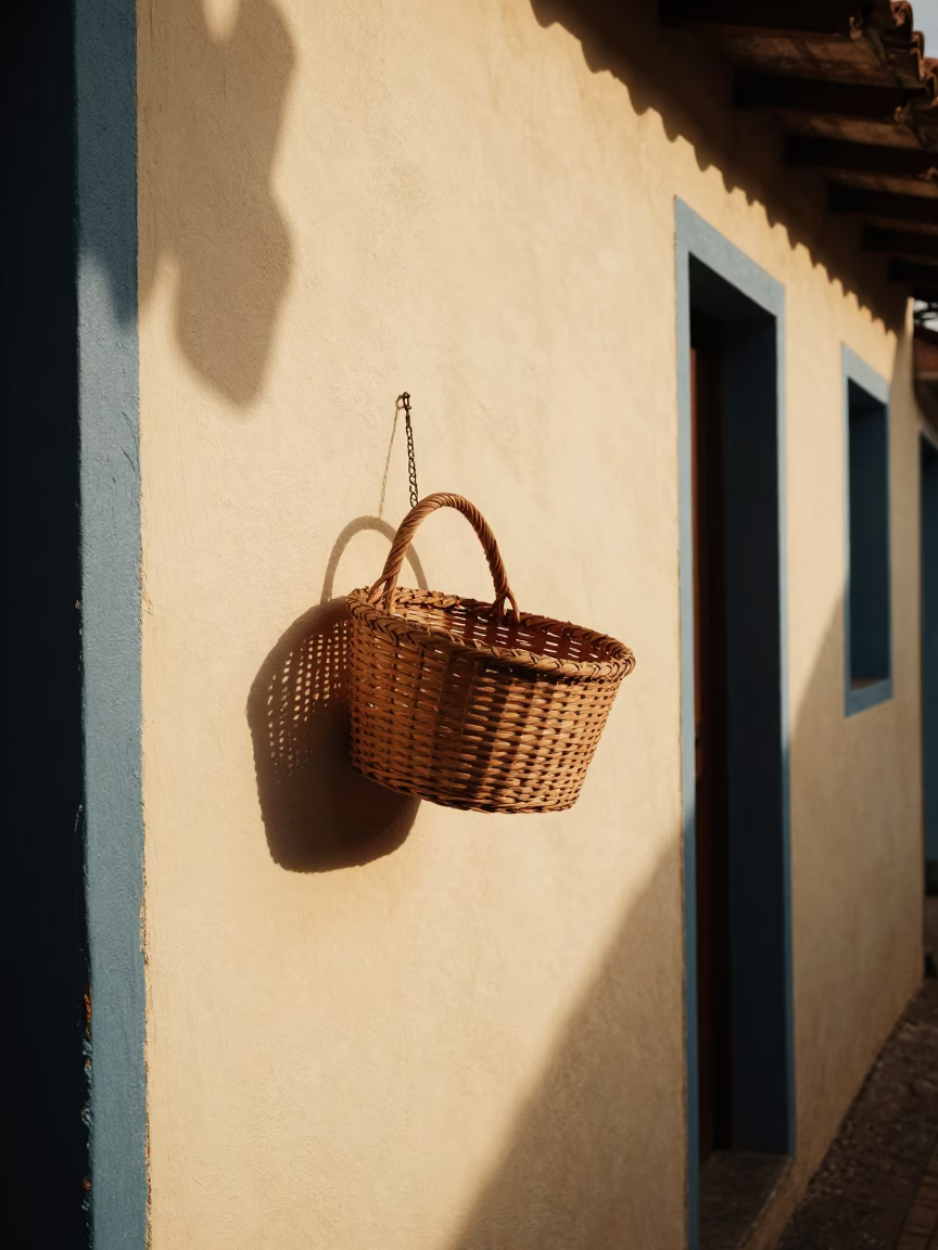 Shadowed Basket in Salvador in in Salvador, Brazil