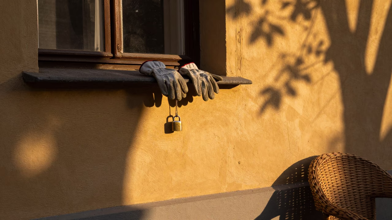 Shadowed Ledge in Krakow in in Krakow, Poland
