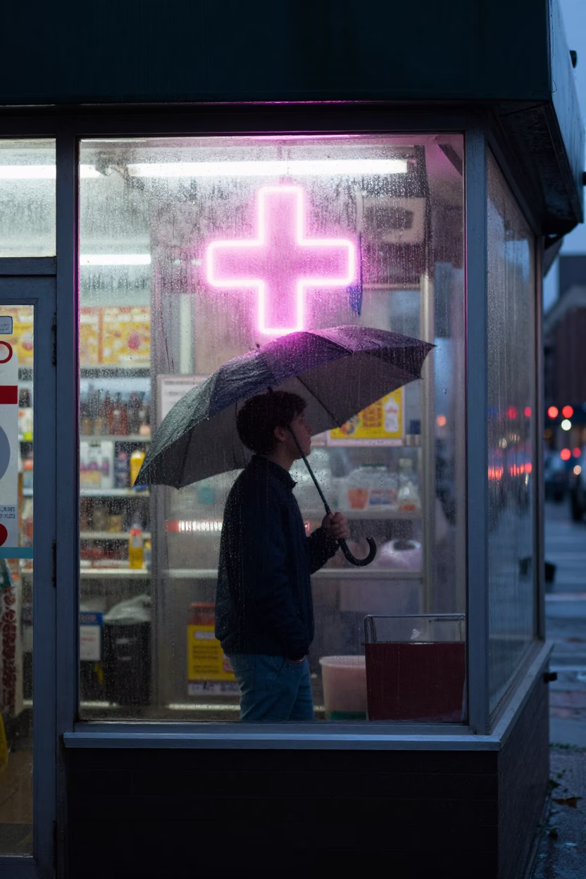 Shaking Umbrella in New York in in New York, New York, United States