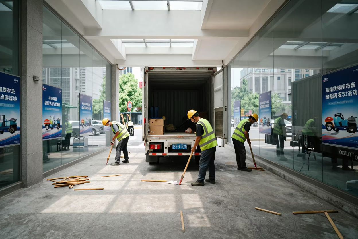 Shanghai Arbor Crew Sharpening Stakes Office in inside a campaign office near Old City, Shanghai