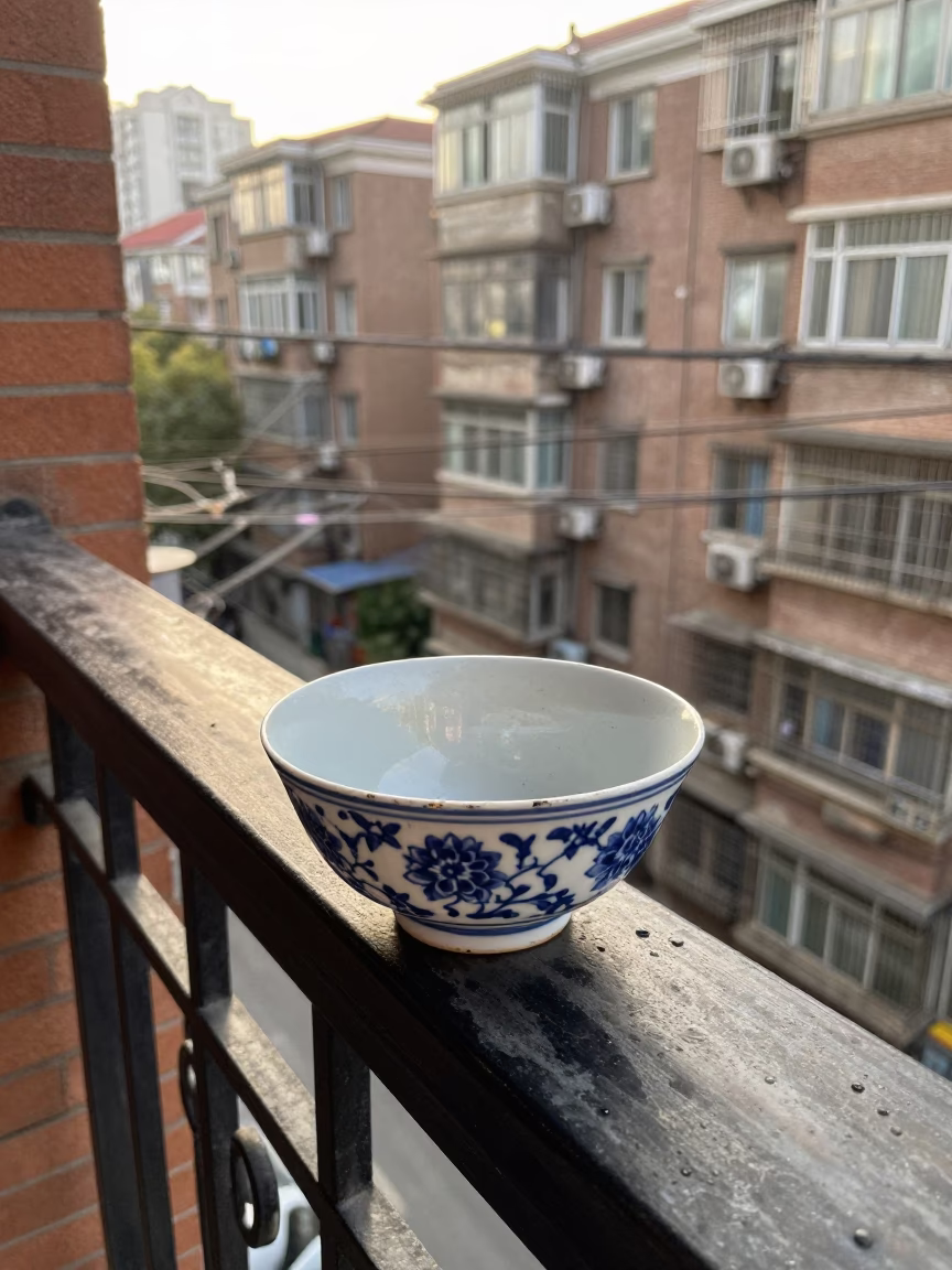 Shanghai Blue Floral Pattern in in Shanghai, China