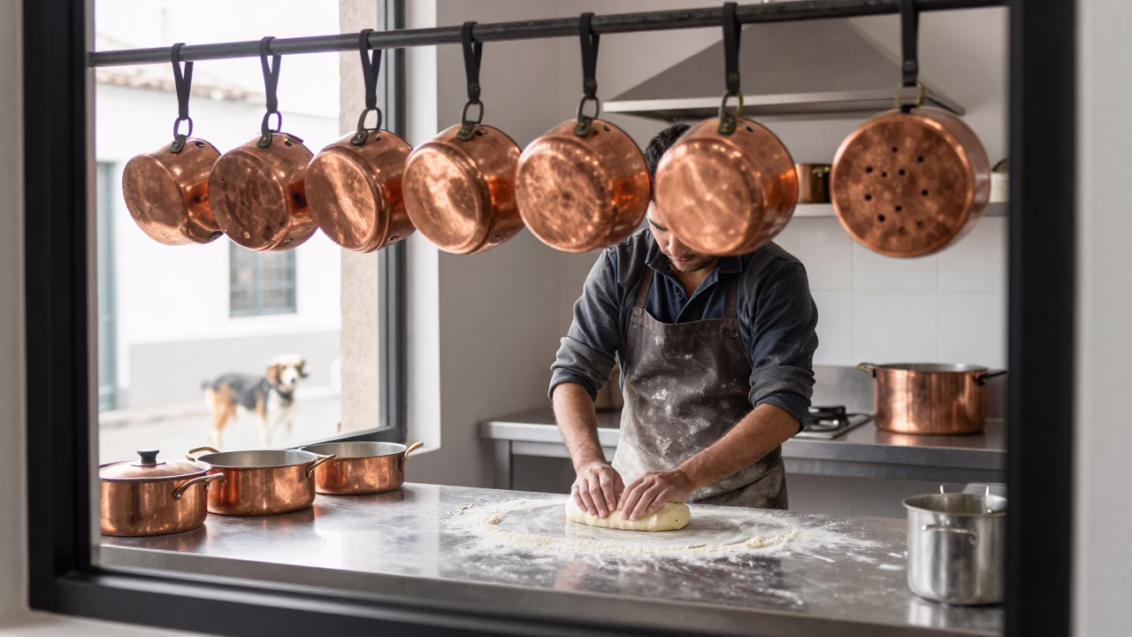 Shaping Dough in Lima in in Lima, Peru