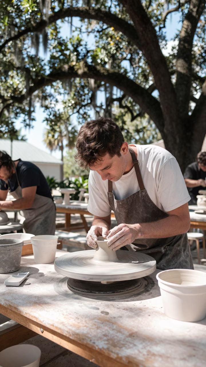 Shaping Porcelain in Charleston in in Charleston, South Carolina, United States