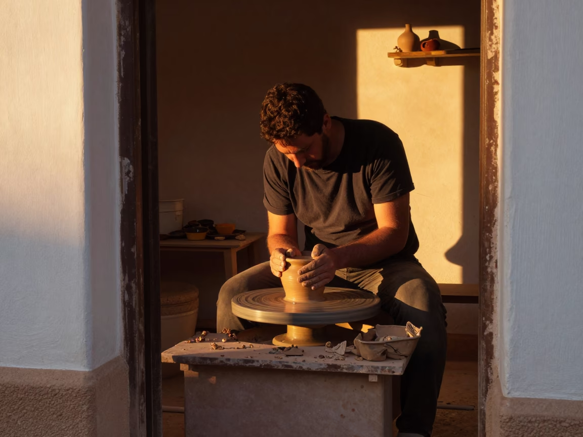Shaping Terracotta in Valencia in in Valencia, Spain